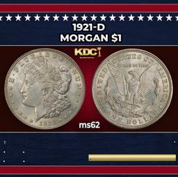 1921-d Morgan Dollar $1 Grades ms62
