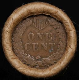 Lincoln Wheat Cent 1c Mixed Roll Orig Brandt McDonalds Wrapper, 1917-p end, Indian other end