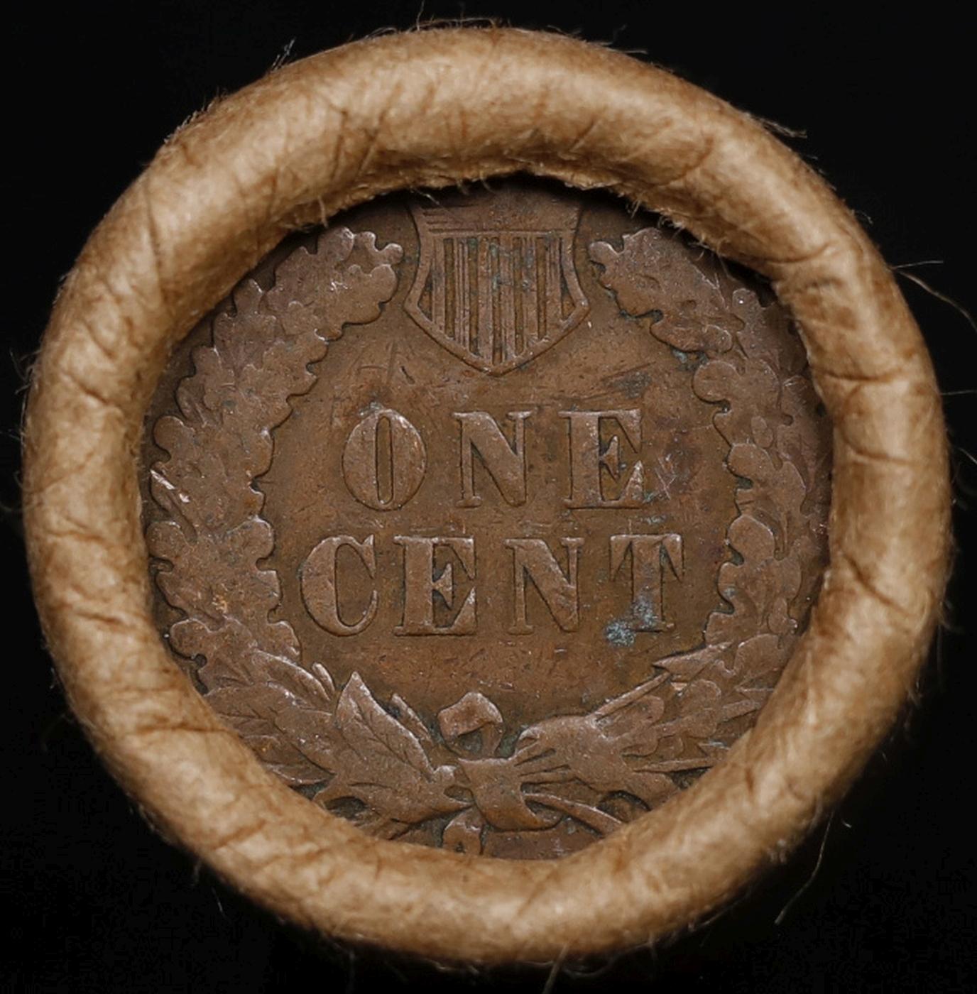 Lincoln Wheat Cent 1c Mixed Roll Orig Brandt McDonalds Wrapper, 1917-p end, Indian other end