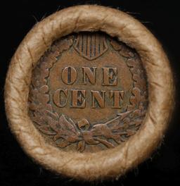 Lincoln Wheat Cent 1c Mixed Roll Orig Brandt McDonalds Wrapper, 1916-d end, Indian other end