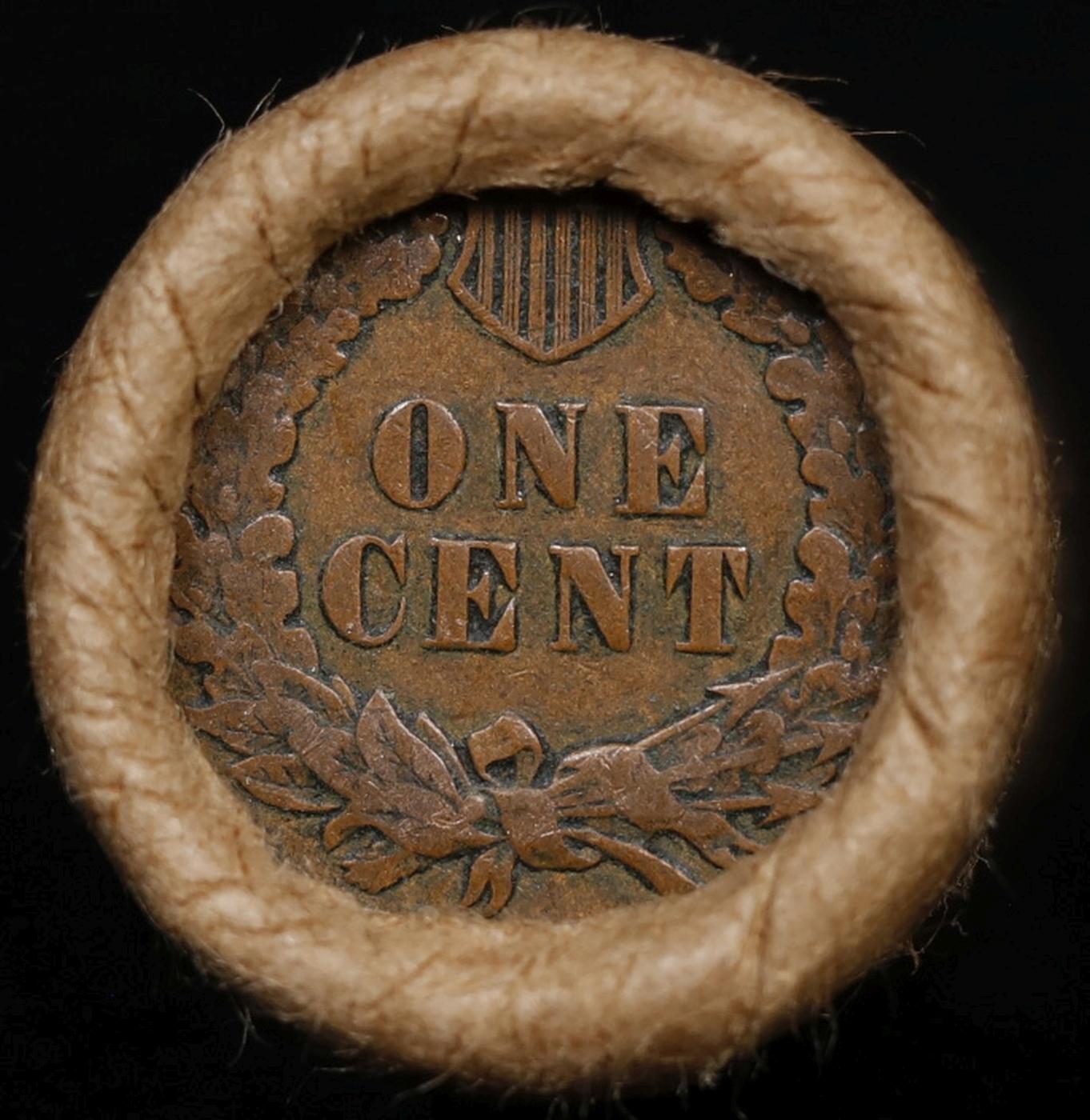 Lincoln Wheat Cent 1c Mixed Roll Orig Brandt McDonalds Wrapper, 1916-d end, Indian other end
