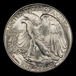 1945-s Walking Liberty Half Dollar 50c Grades ms66