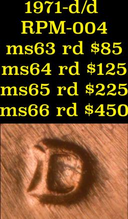 BU Shotgun Lincoln 1c roll, 1971-d 50 pcs Bank Wrapper 50c