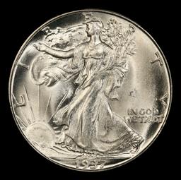 1937-d Walking Liberty Half Dollar Near Top Pop 50c ms67+ SEGS