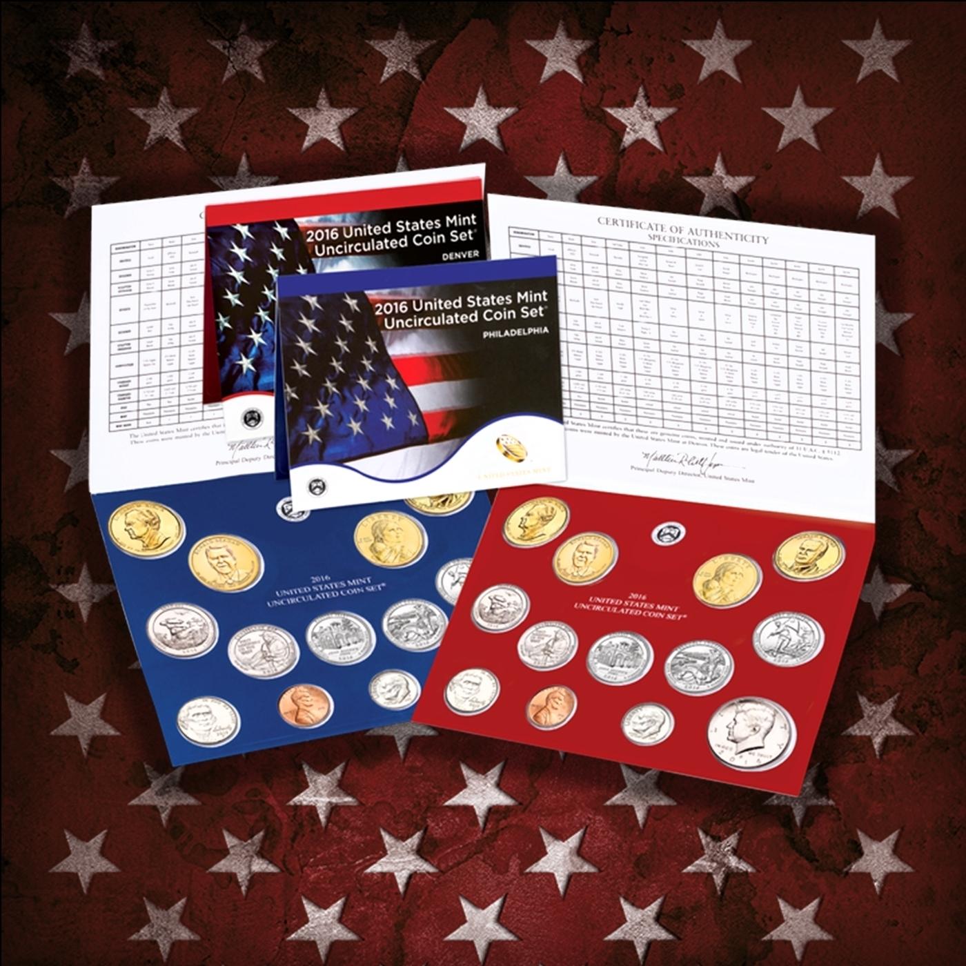 2000-2024 25 Years Mint Set Run - 584 Coins, 25 Complete Sets Comeplete 21st century Set