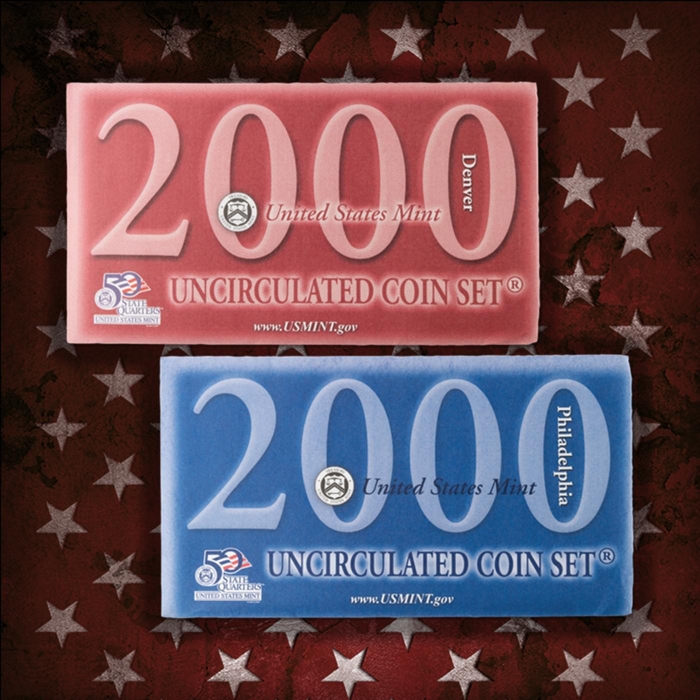 2000-2024 25 Years Mint Set Run - 584 Coins, 25 Complete Sets Comeplete 21st century Set