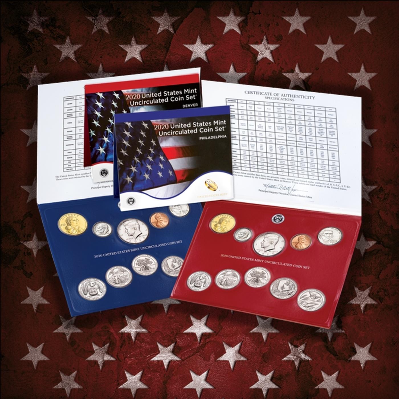 2000-2024 25 Years Mint Set Run - 584 Coins, 25 Complete Sets Comeplete 21st century Set