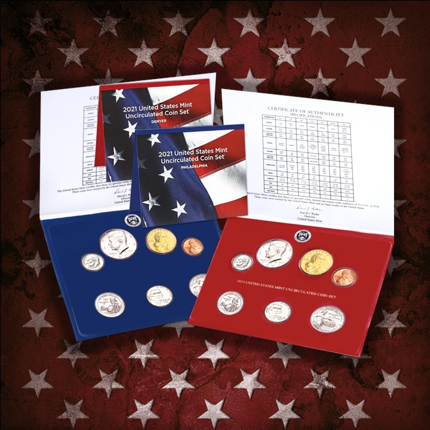 2000-2024 25 Years Mint Set Run - 584 Coins, 25 Complete Sets Comeplete 21st century Set