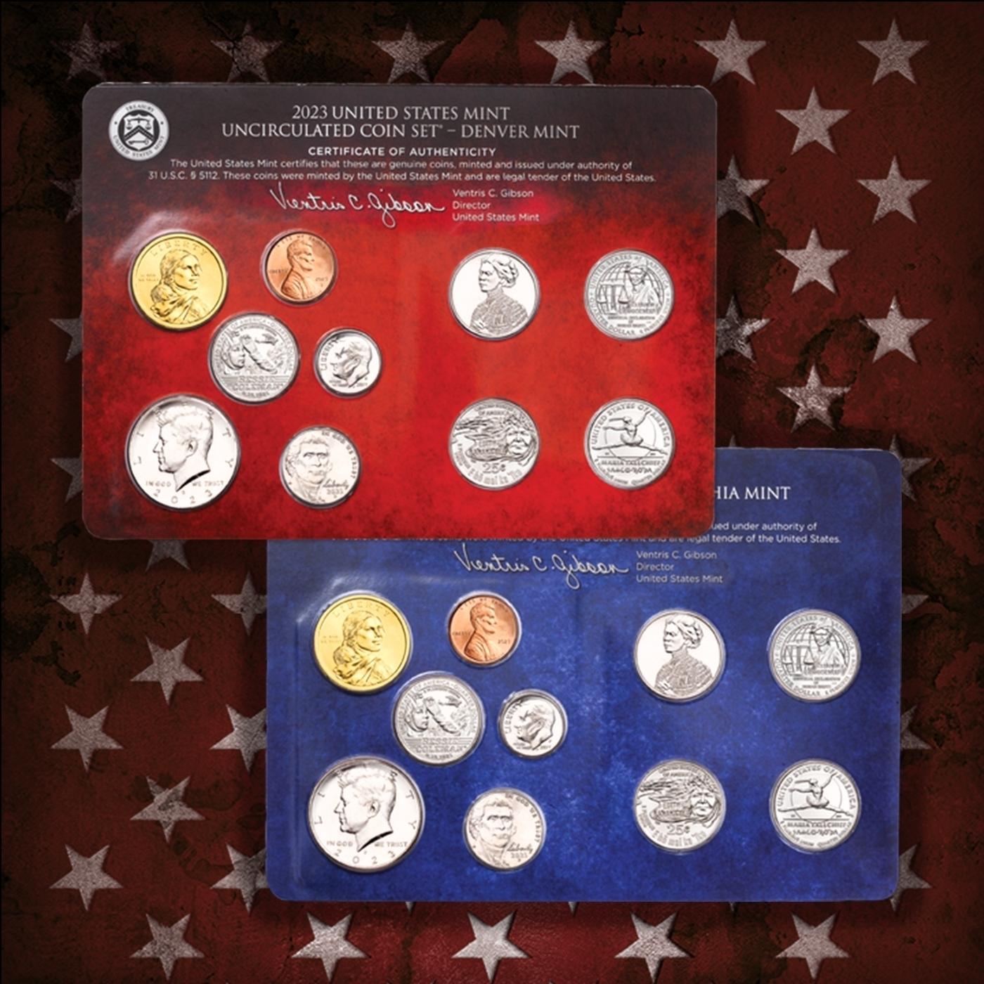 2000-2024 25 Years Mint Set Run - 584 Coins, 25 Complete Sets Comeplete 21st century Set