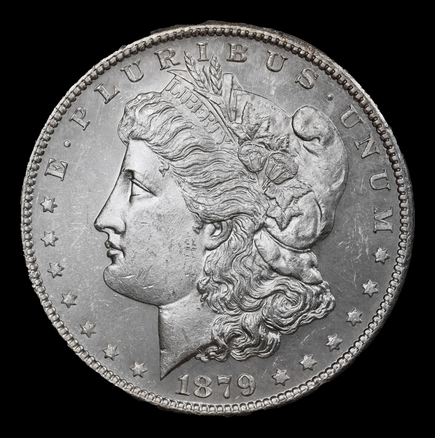 1879-p Morgan Dollar $1 Grades ms65