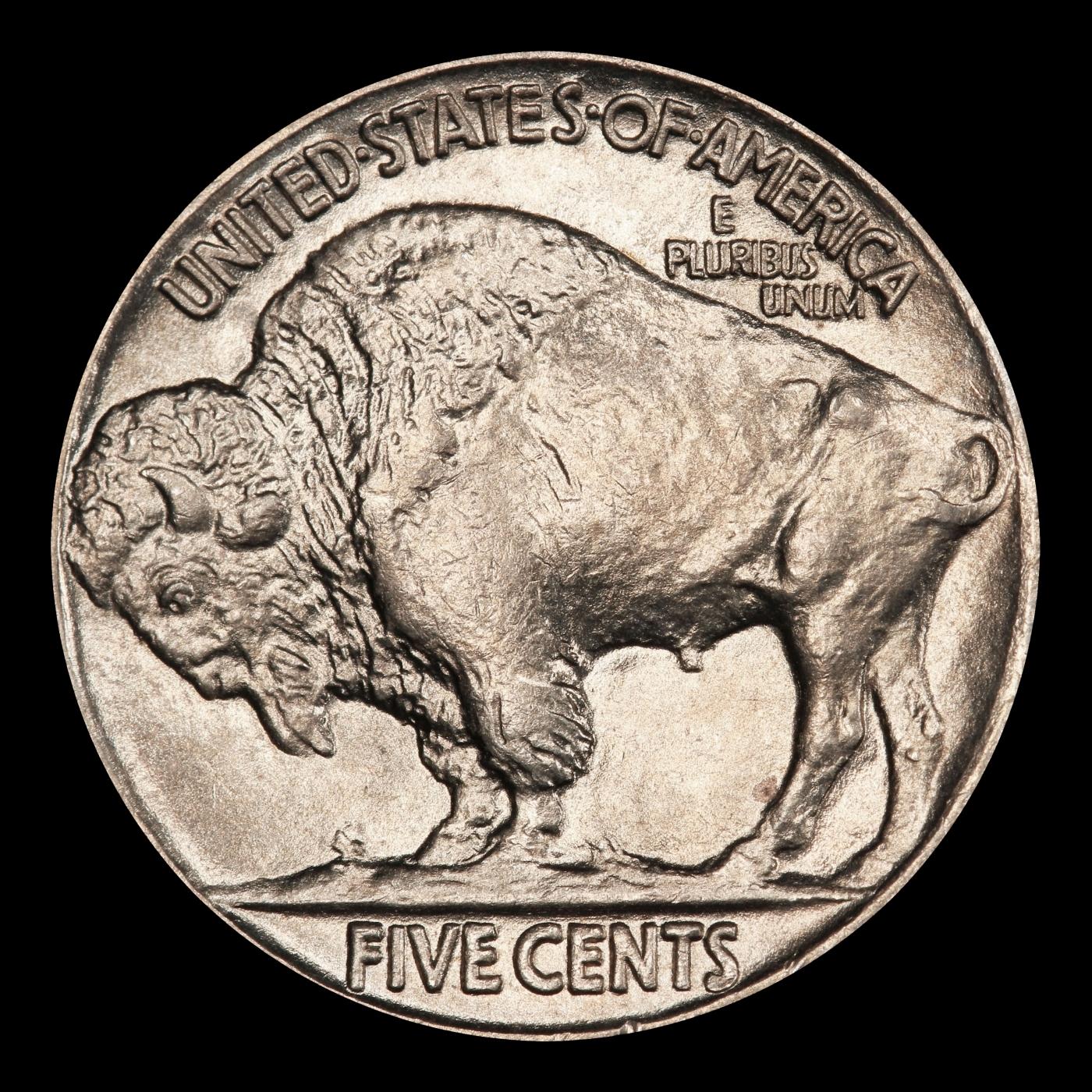 1913-p Ty II Buffalo Nickel 5c Grades ms65