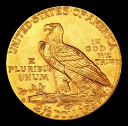 1914-d Gold Indian Quarter Eagle $2 1/2 ms65+ SEGS