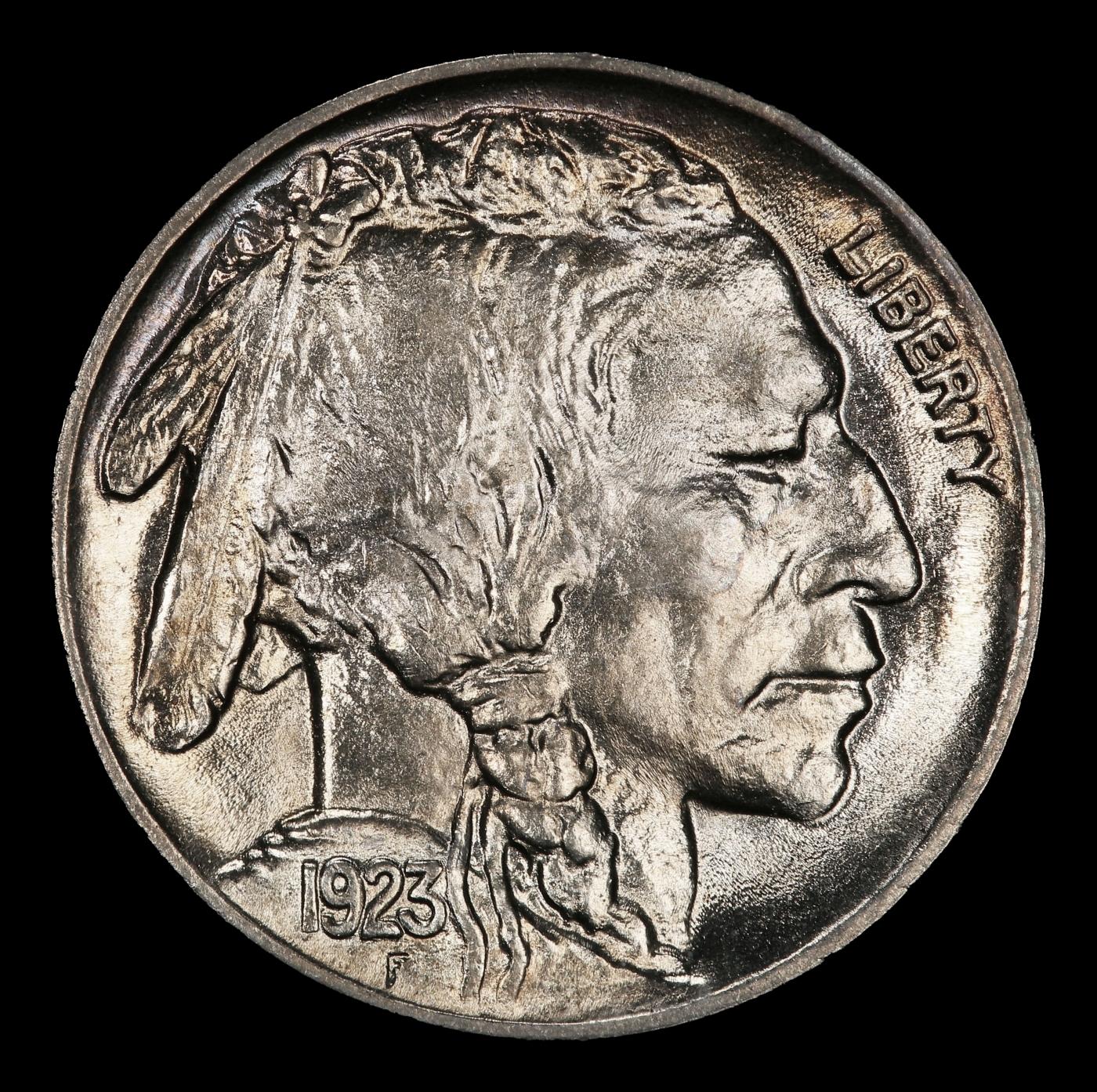 1923-p Buffalo Nickel Near Top Pop! 5c ms67 SEGS