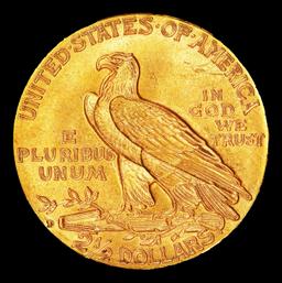 1925-d Gold Indian Quarter Eagle Near Top Pop! $2 1/2 ms66 USCG