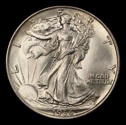 1936-p Walking Liberty Half Dollar 50c ms66+ SEGS