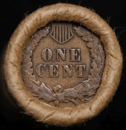 Lincoln Wheat Cent 1c Mixed Roll Orig Brandt McDonalds Wrapper, 1918-p end, Indian other end