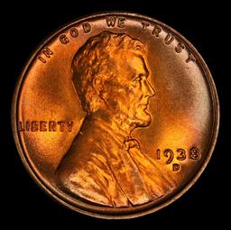 1938-d Lincoln Cent Near Top Pop 1c ms67+ rd SEGS