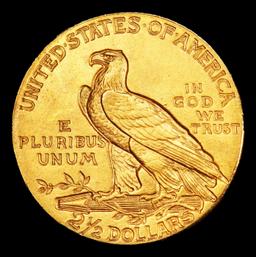 1908-p Gold Indian Quarter Eagle $2 1/2 ms64+ SEGS