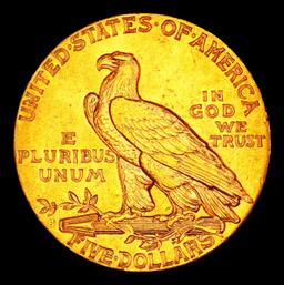 1909-s Gold Indian Half Eagle $5 ms64+ USCG
