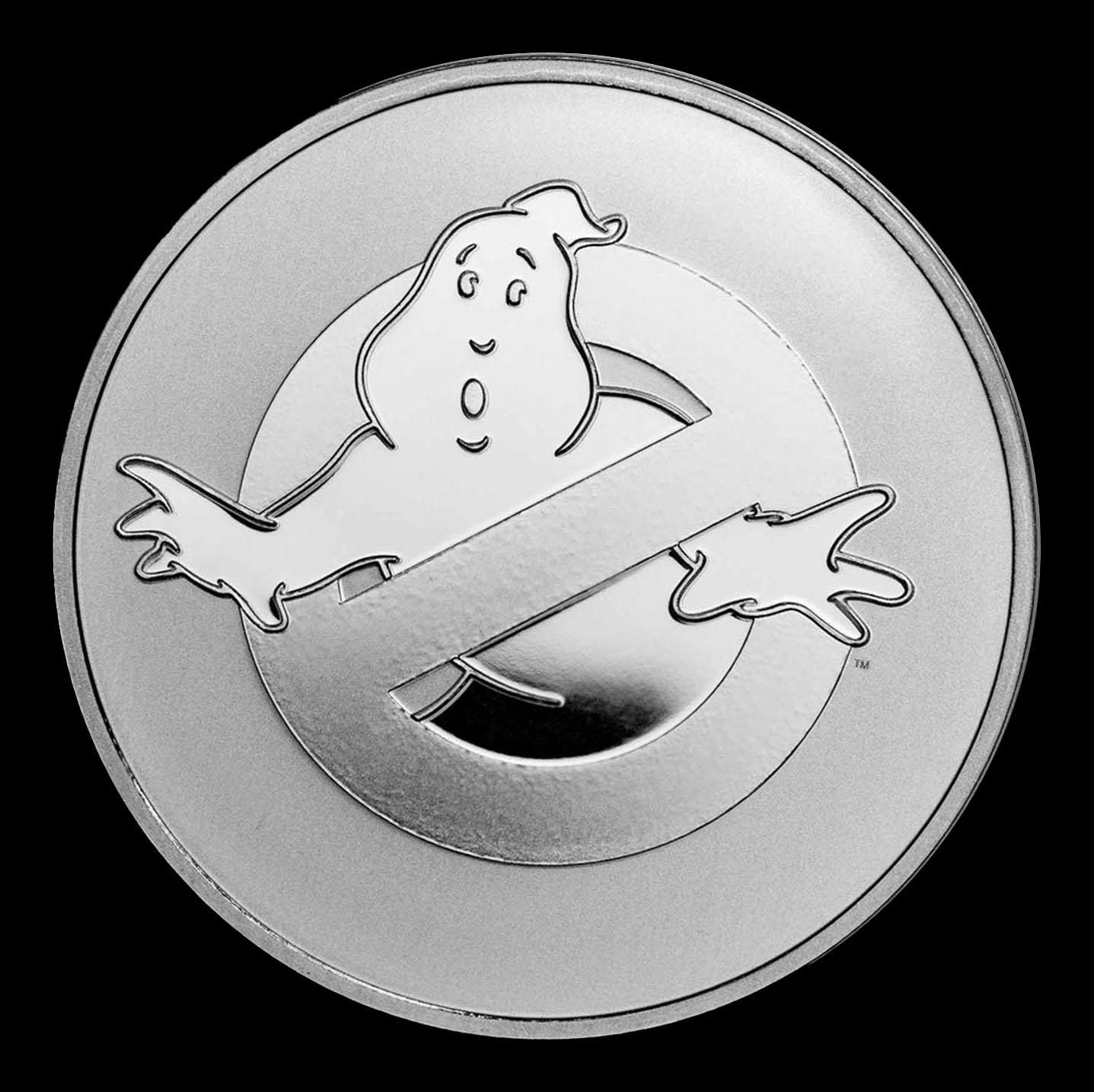 2024 Niue $2 Ghostbusters "No Ghosts" Logo Coin - 1 oz Silver Round Round