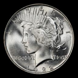 1922-d Peace Dollar Near Top Pop $1 ms67 SEGS