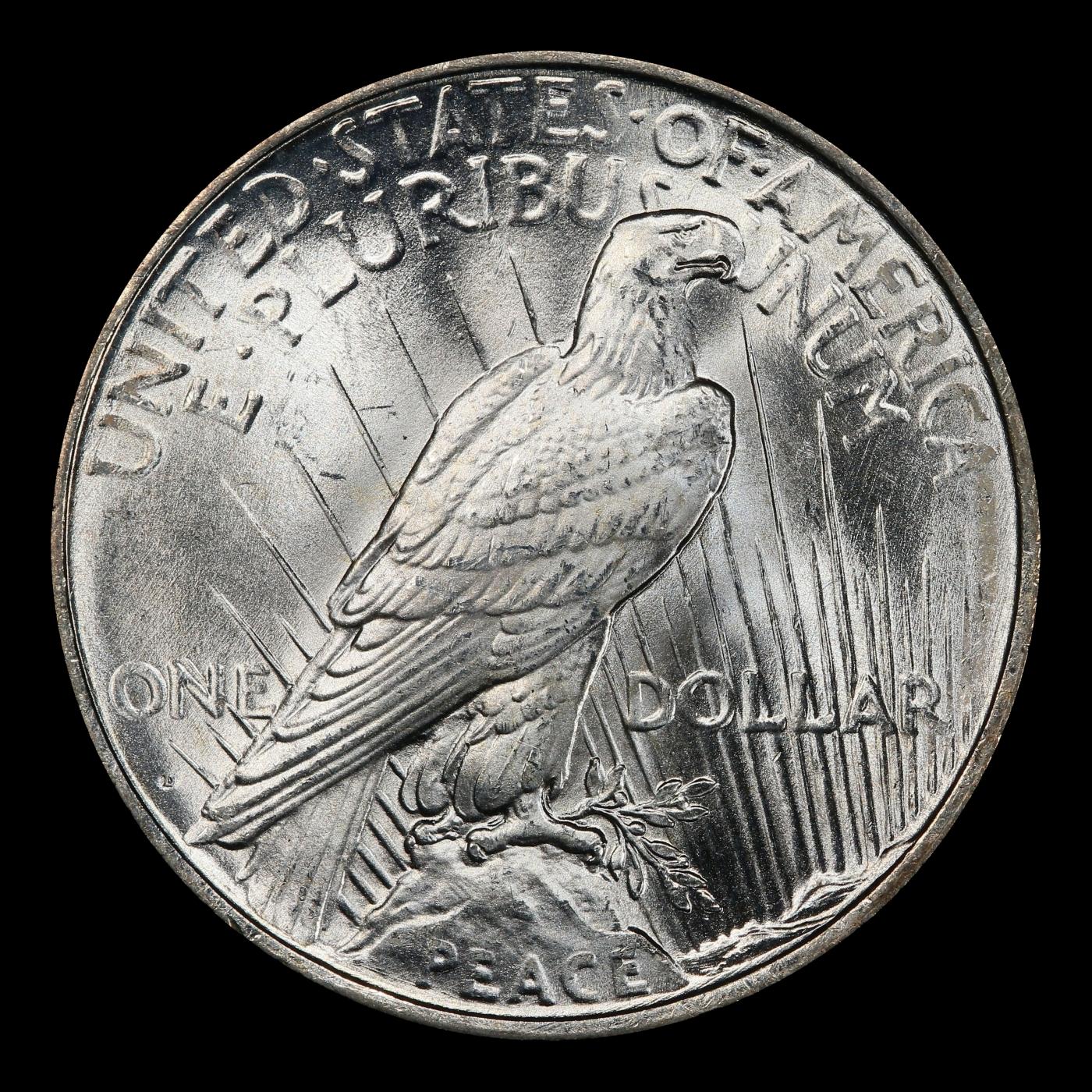 1922-d Peace Dollar Near Top Pop $1 ms67 SEGS