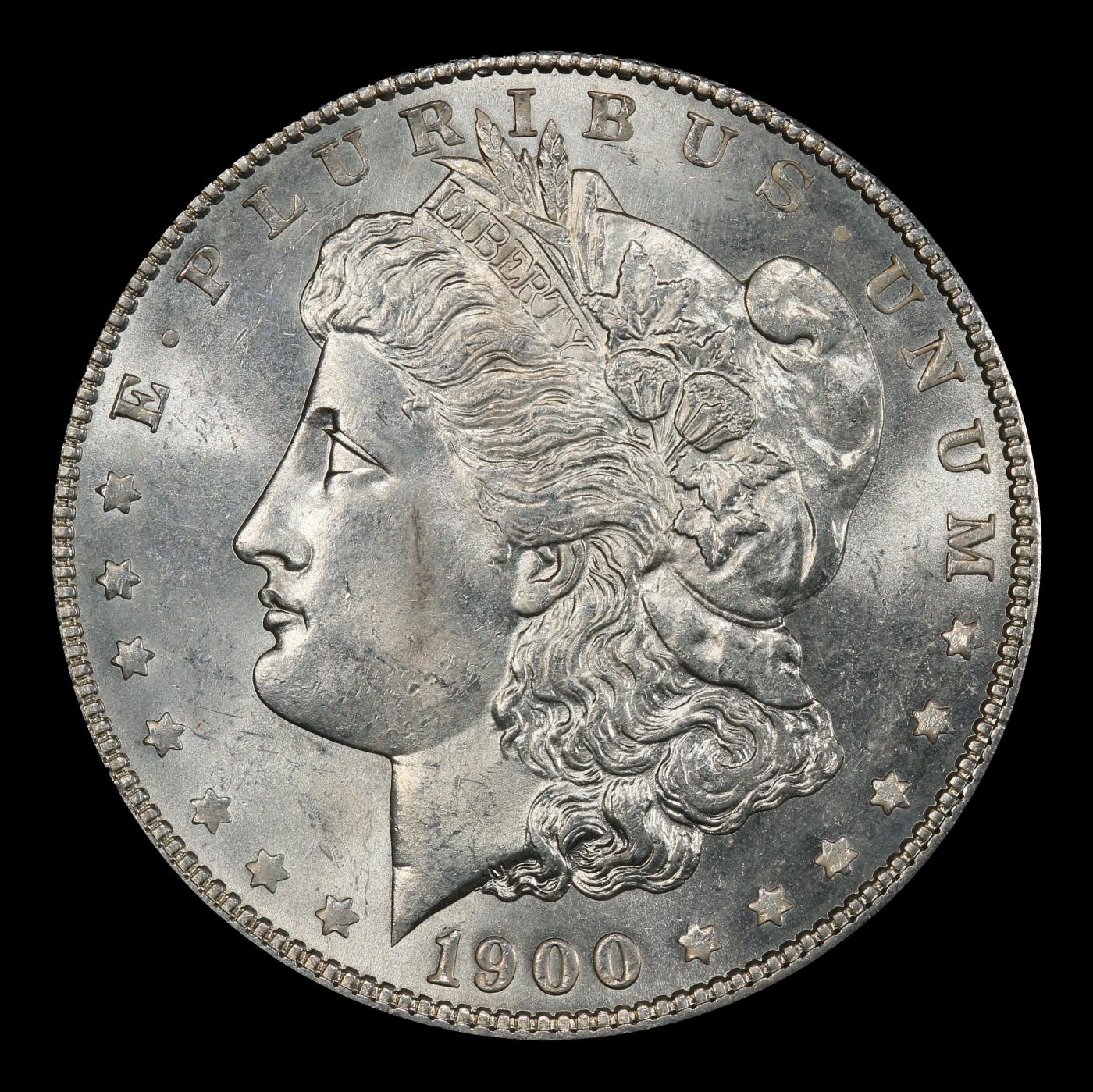 1900-p Morgan Dollar $1 Grades ms62+