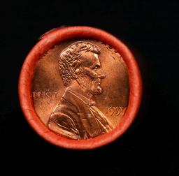 BU Shotgun Lincoln 1c roll, 1997-p 50 pcs Bank Wrapper 50c