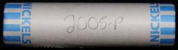 BU Shotgun Jefferson 5c roll, 2005-p Bison 40 pcs Bank $2 Nickel Wrapper