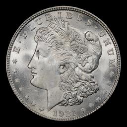 1921-p Morgan Dollar $1 Grades ms65+
