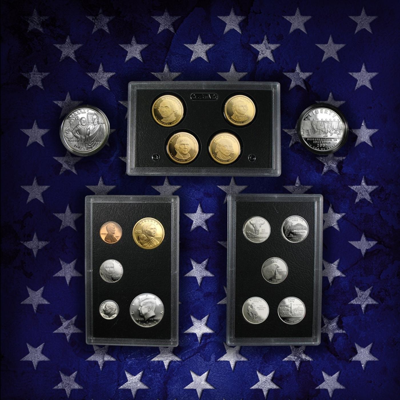 2005-2008 Full Run of US Mint American Legacy Proof Sets - 56 Coins Total, 4 Complete Sets Over 6 oz