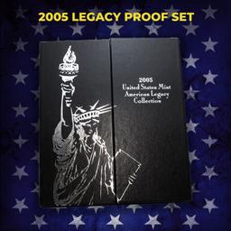 2005-2008 Full Run of US Mint American Legacy Proof Sets - 56 Coins Total, 4 Complete Sets Over 6 oz