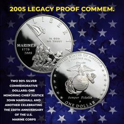 2005-2008 Full Run of US Mint American Legacy Proof Sets - 56 Coins Total, 4 Complete Sets Over 6 oz