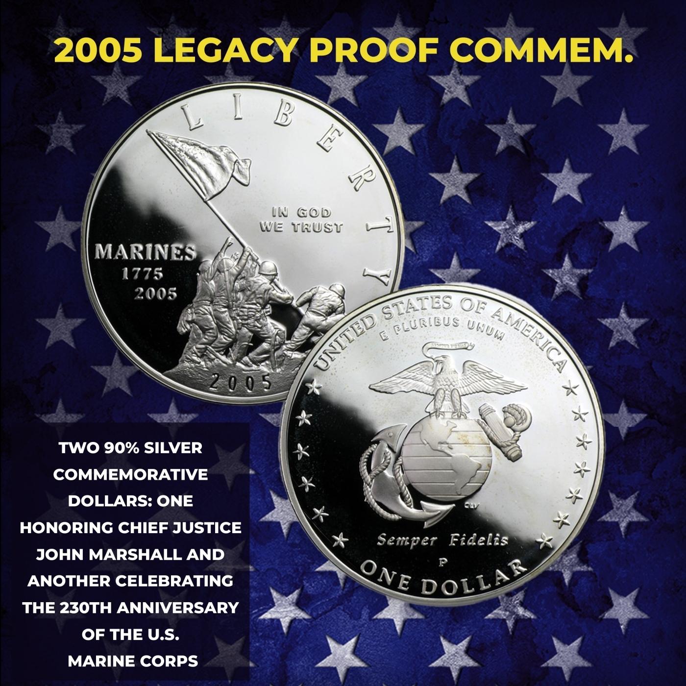 2005-2008 Full Run of US Mint American Legacy Proof Sets - 56 Coins Total, 4 Complete Sets Over 6 oz
