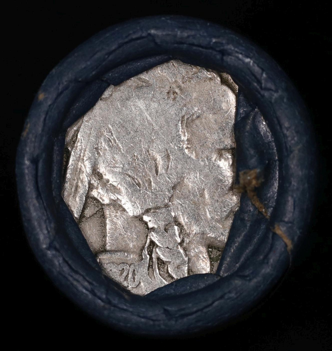 Buffalo Nickel Shotgun Roll in Old Bank Style 'Bell Telephone' Wrapper 1920 & S Mint Ends