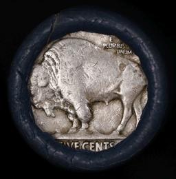 Buffalo Nickel Shotgun Roll in Old Bank Style 'Bell Telephone' Wrapper 1920 & S Mint Ends