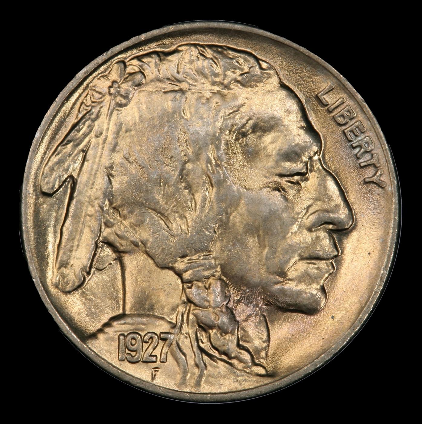1927-p Buffalo Nickel Near Top Pop 5c ms67 SEGS