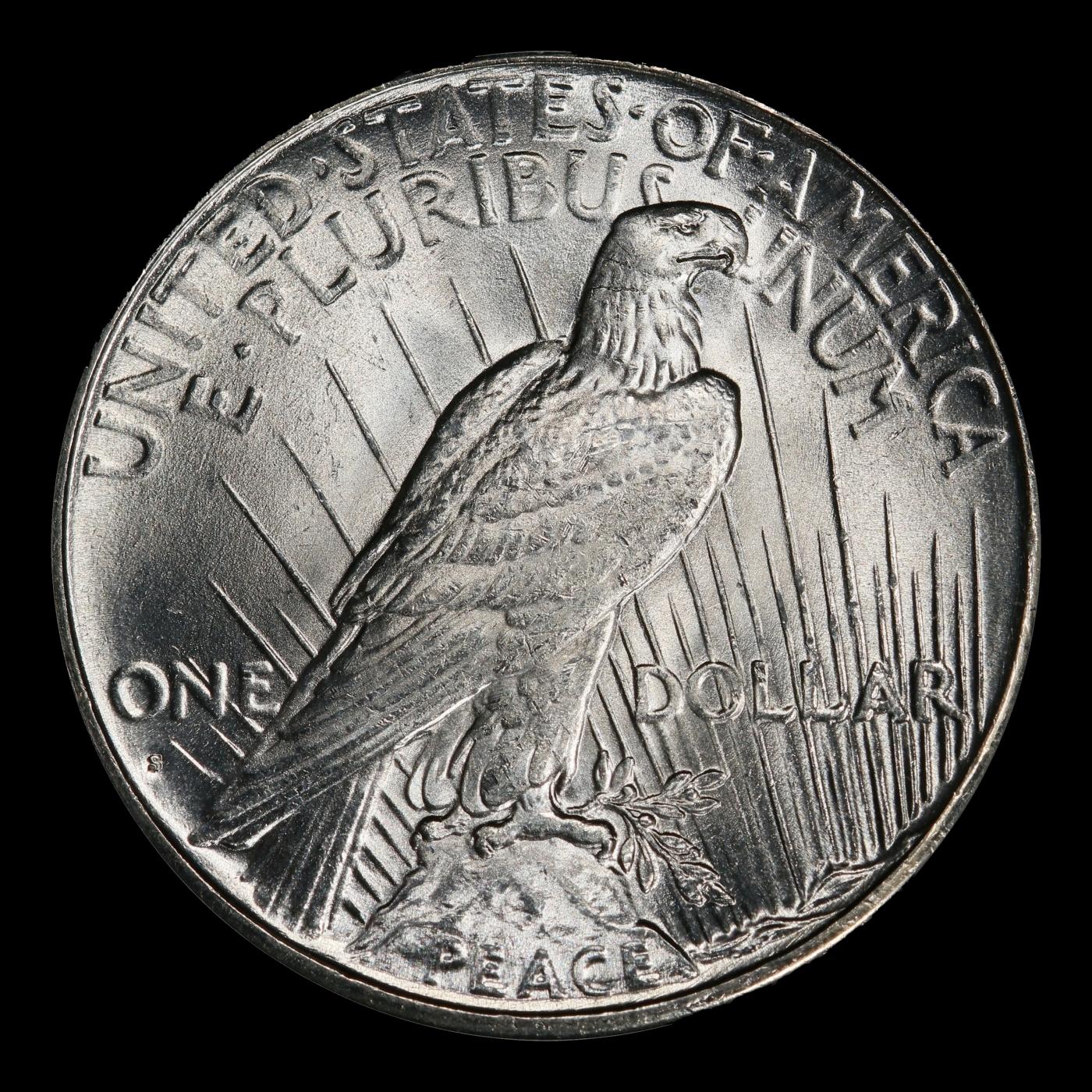 1926-s Peace Dollar $1 Grades ms65
