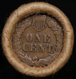 Lincoln Wheat Cent 1c Mixed Roll Orig Brandt McDonalds Wrapper, 1909-p end, Indian other end