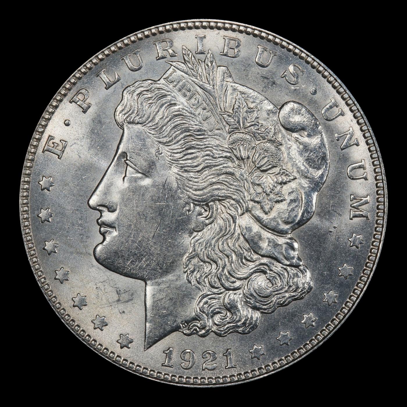 1921-d Morgan Dollar $1 Grades ms62+