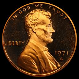 1971-s Proof Lincoln Cent 1c pr69 rd dcam SEGS