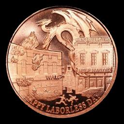 Laborless Day - 1oz .999 Fine Copper Round