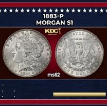 1883-p Morgan Dollar $1 Grades ms62