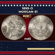 1899-o Morgan Dollar $1 Grades ms63