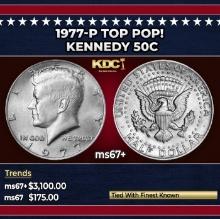 1977-p Kennedy Half Dollar TOP POP! 50c ms67+ SEGS