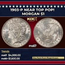 1903-p Morgan Dollar Near Top Pop! $1 ms67 SEGS