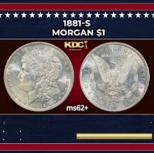 1881-s Morgan Dollar $1 Grades ms62+