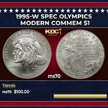 1995-w Spec Olympics Modern Commem Dollar $1 ms70 SEGS