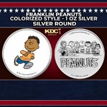 Franklin Peanuts Colorized Style - 1 oz Silver Round Round