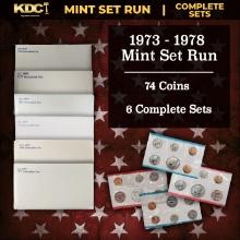 1973-1978 Mint Set Run 74 Coins 6 Complete Sets Complete IKE Set